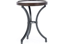 hamy brown chairside table   