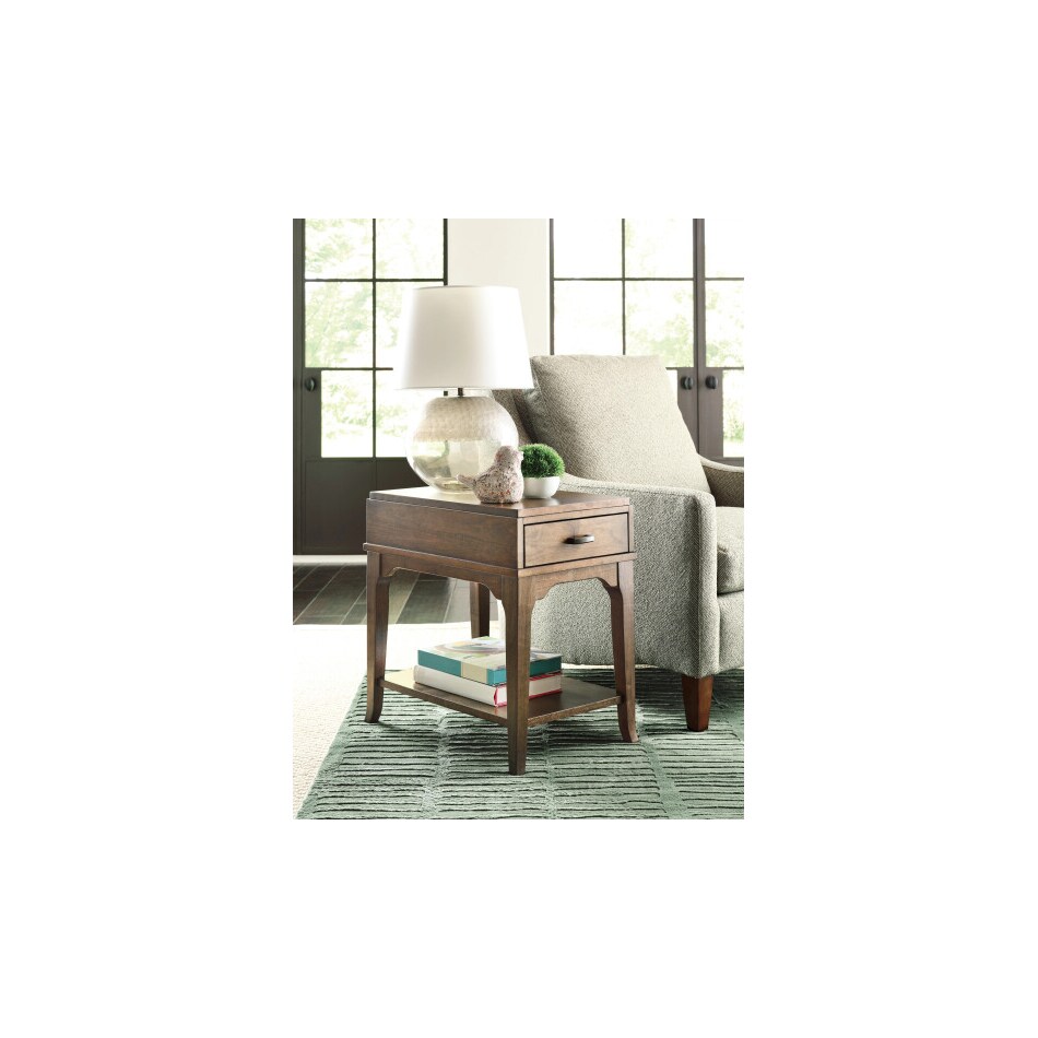 hamy brown chairside table nic  