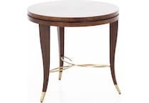 hamy brown chairside table vanta  