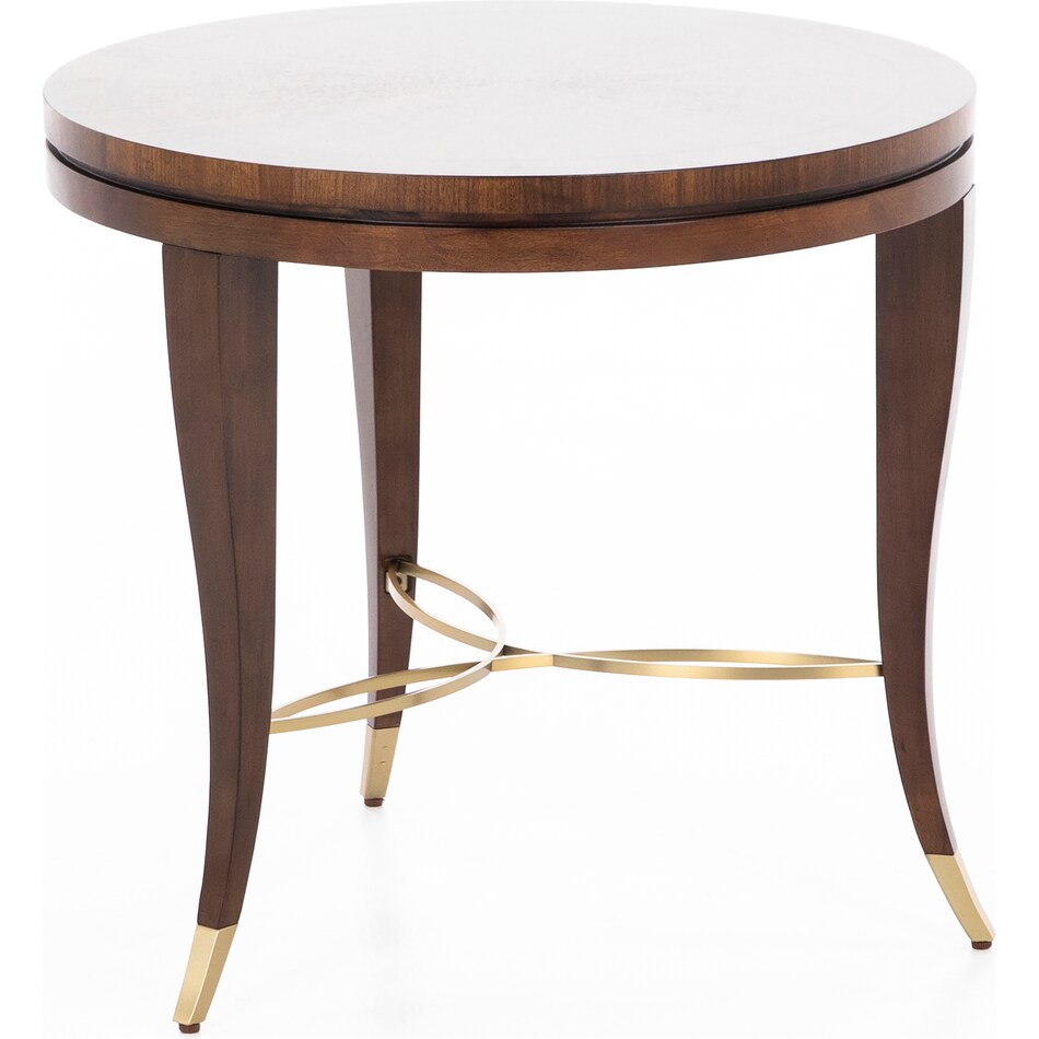 hamy brown chairside table vanta  