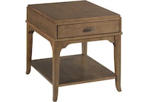 hamy brown end table nic  