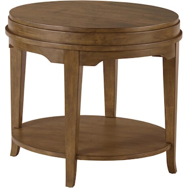 Nicolette Oval End Table