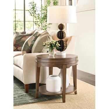 Nicolette Oval End Table