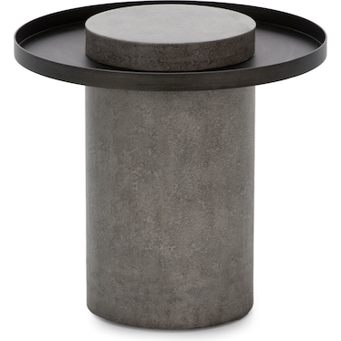 A La Carte Short Stone End Table