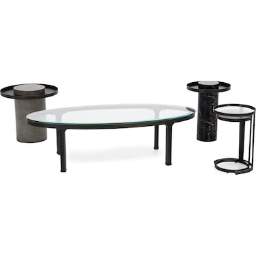A La Carte Short Stone End Table