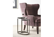 hamy grey end table alc  