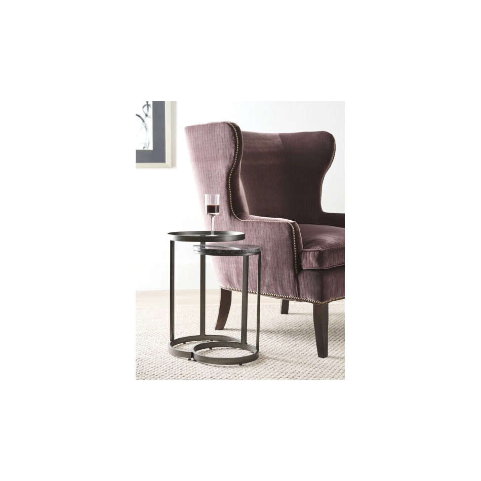 hamy grey end table alc  