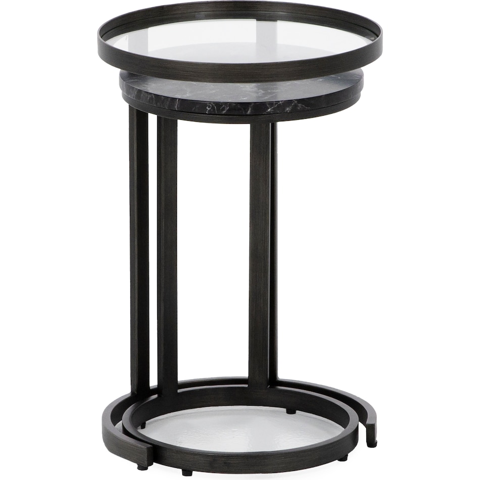 hamy grey end table alc  