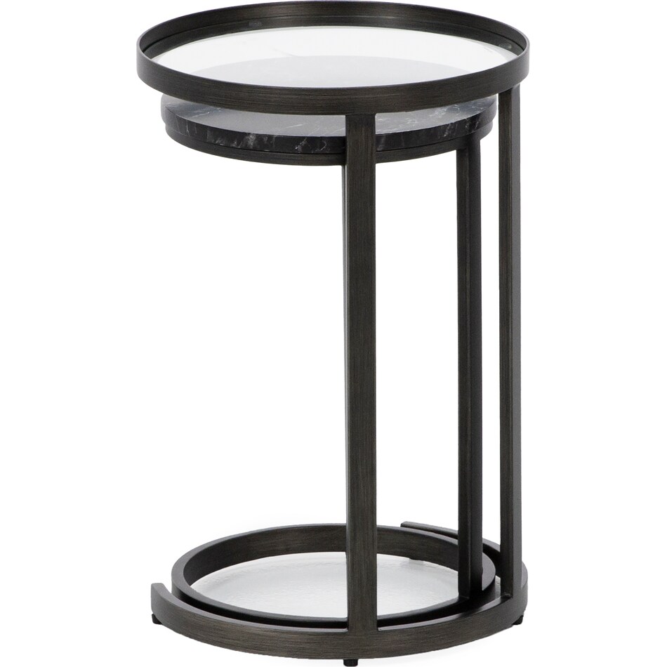hamy grey end table alc  