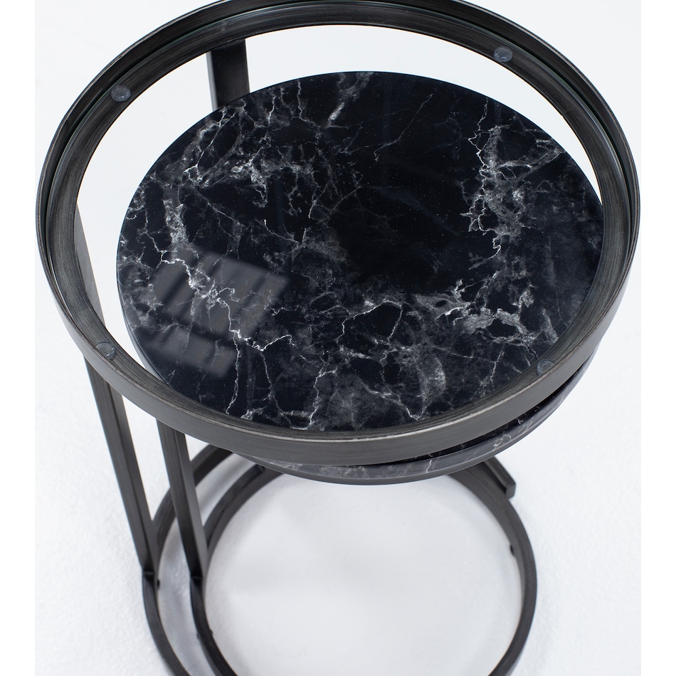 hamy grey end table alc  