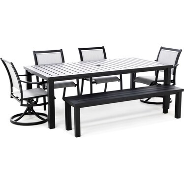 Sherwood Rectangular Slat Table