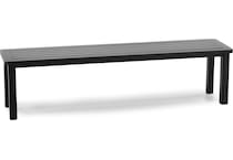 hanamint black standard height bench   