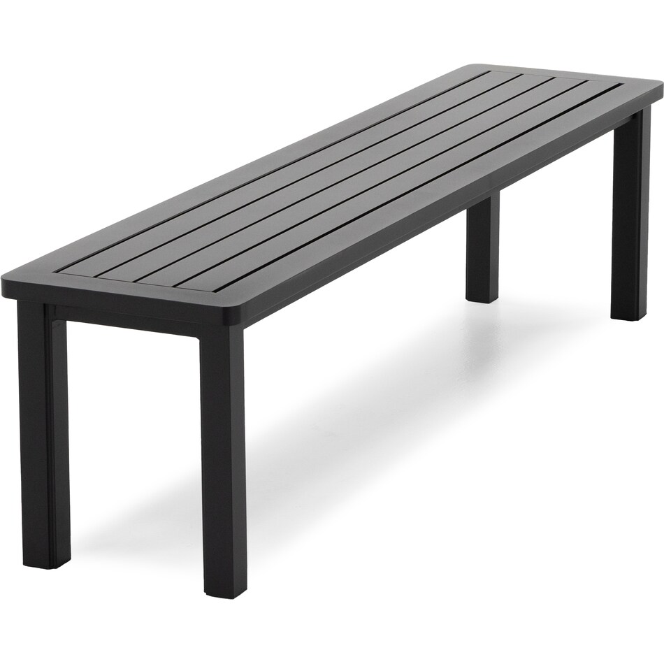 hanamint black standard height bench   