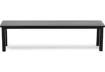 hanamint black standard height bench   