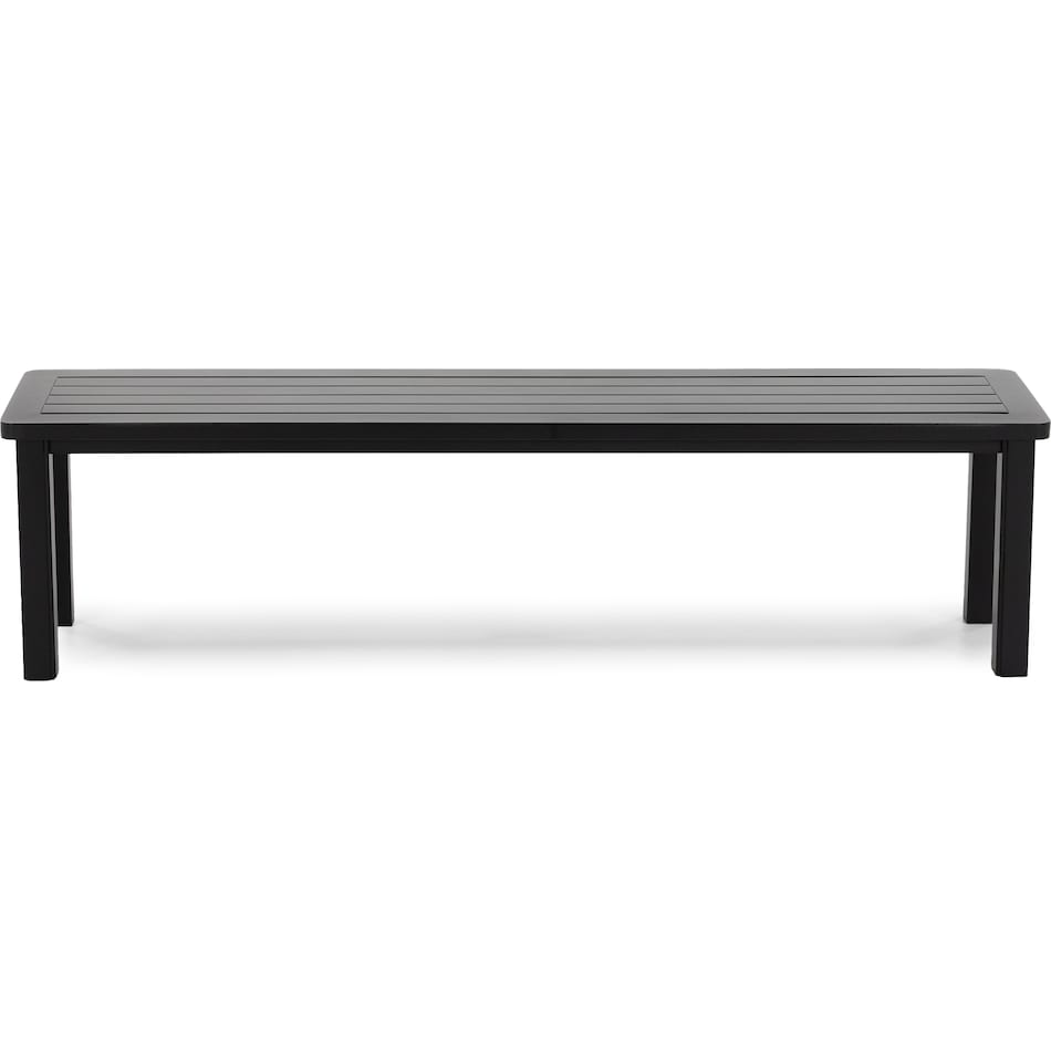 hanamint black standard height bench   