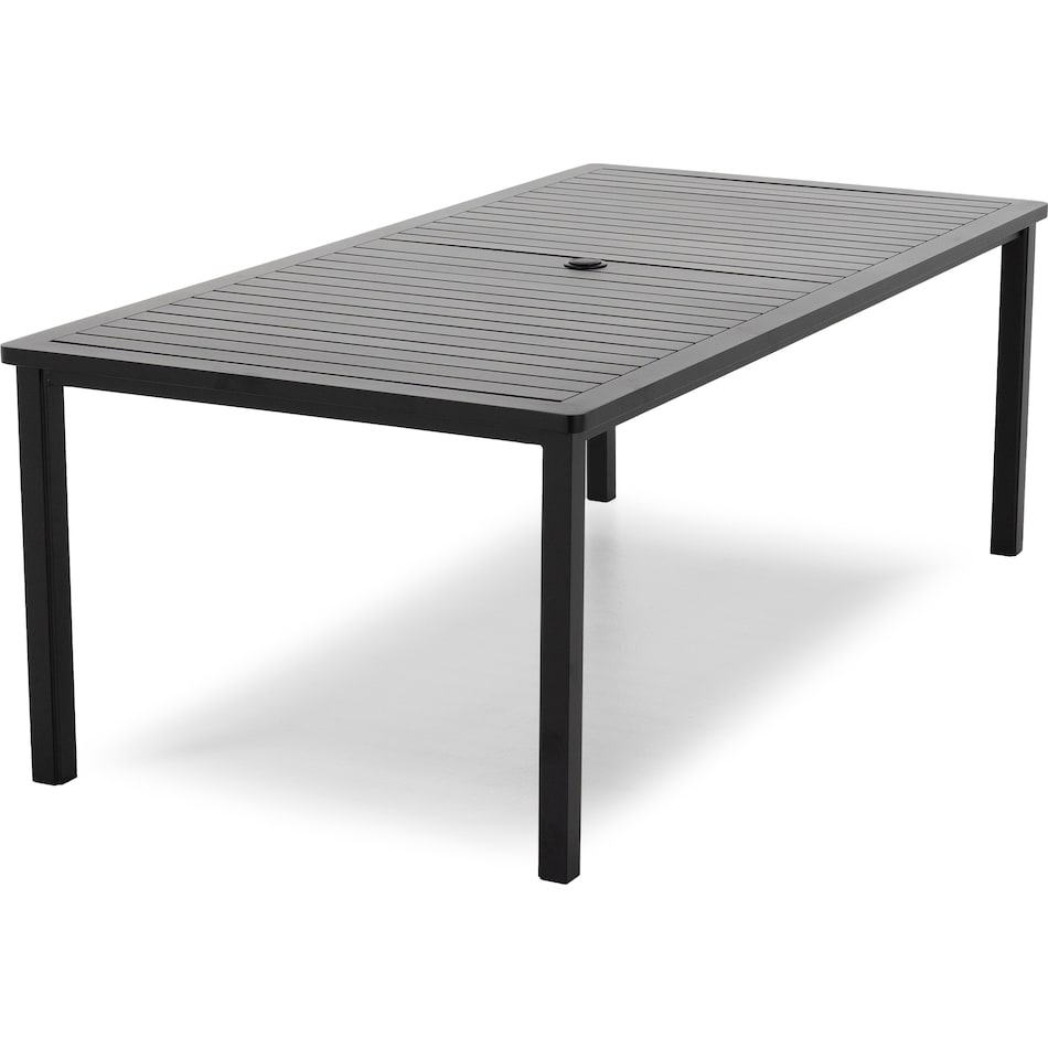 hanamint black standard height rectangle   