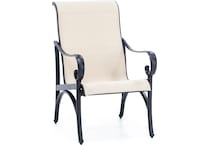 hanamint brown standard height arm chair   