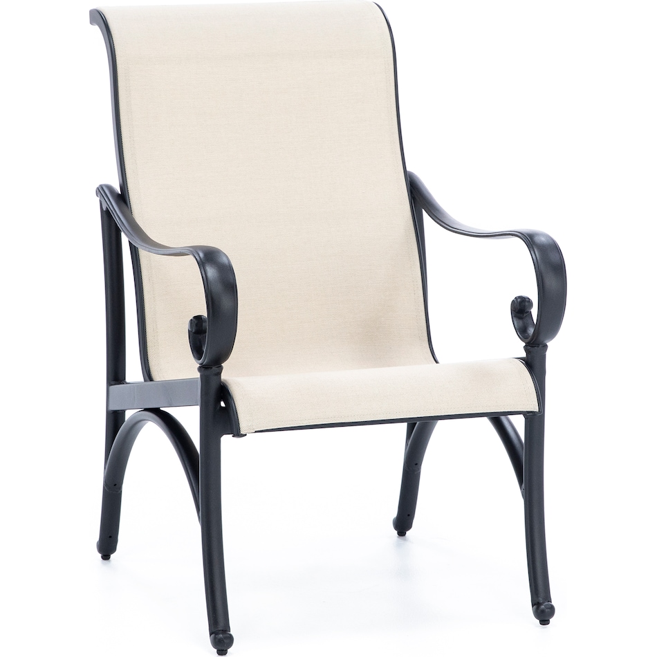 hanamint brown standard height arm chair   