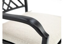 hanamint brown standard height arm chair   