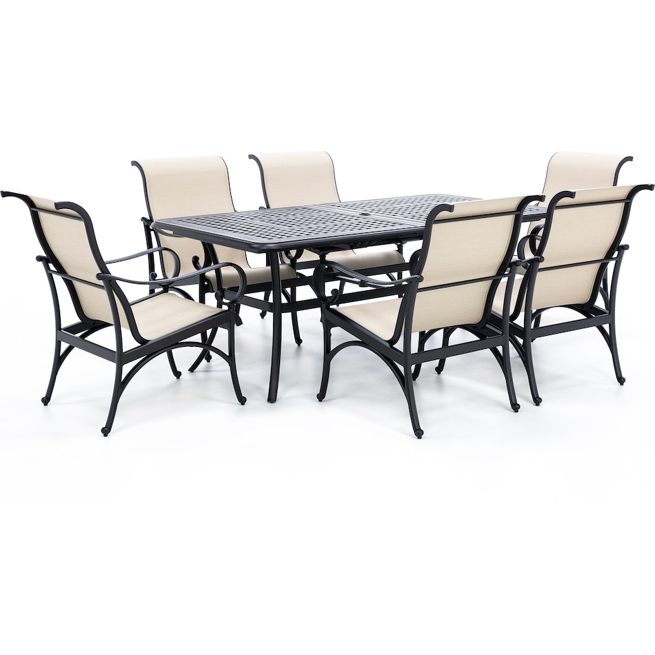 hanamint brown standard height arm chair lifestyle image   