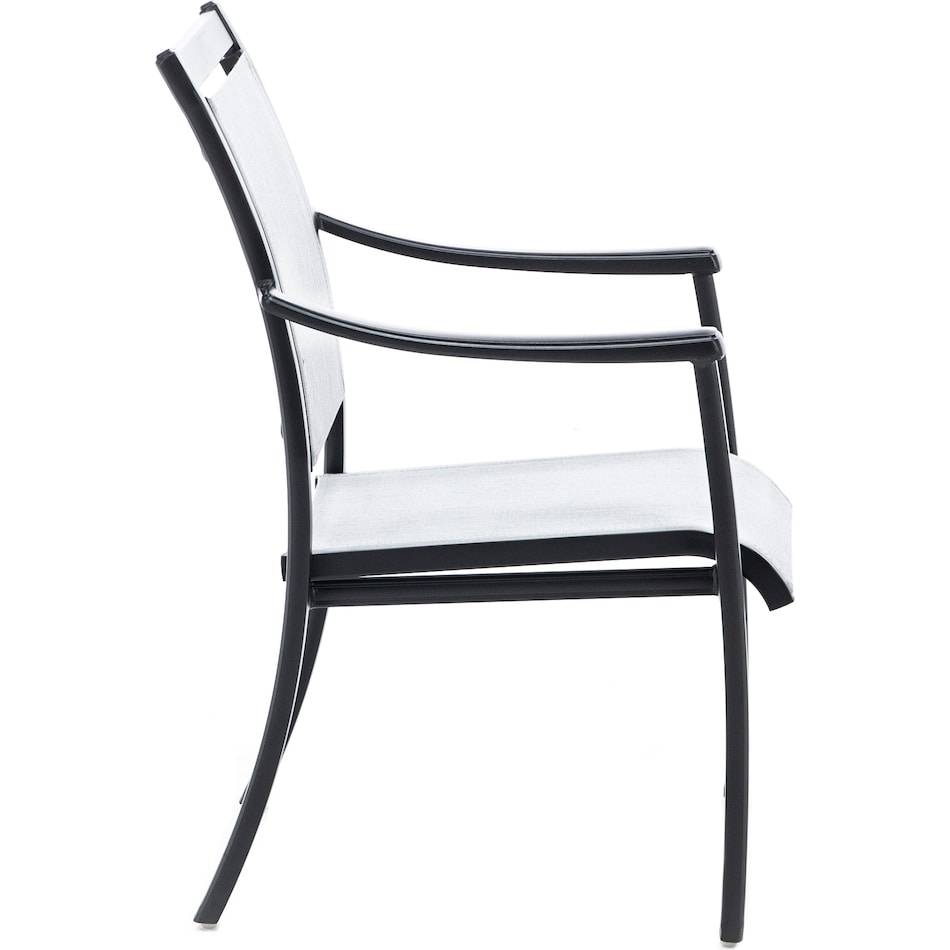 hanamint grey standard height arm chair   