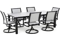 hanamint grey standard height arm chair lifestyle image   