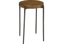 hekm brown chairside table bedfd  