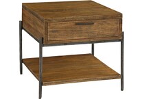 hekm brown end table bedfb  