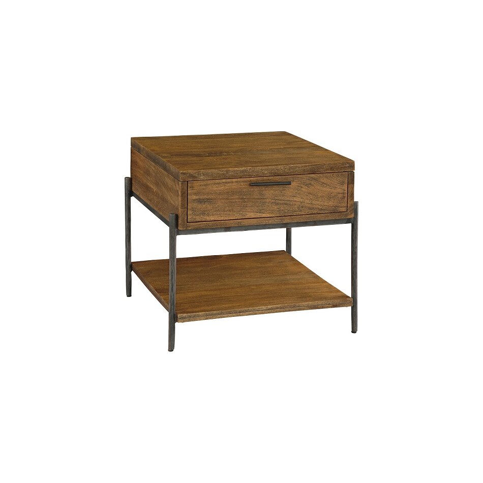 hekm brown end table bedfb  