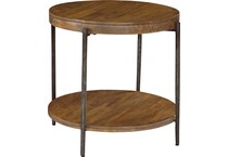 hekm brown end table bedfd  
