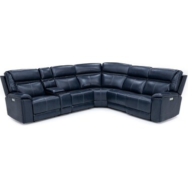 Duke 6-Pc. Leather Fully Loaded Zero Gravity Reclining Modular