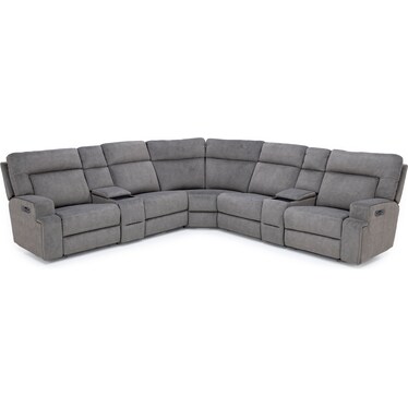 Royal 7-Pc. Fully Loaded Zero Gravity Reclining Modular with Wireless Remote