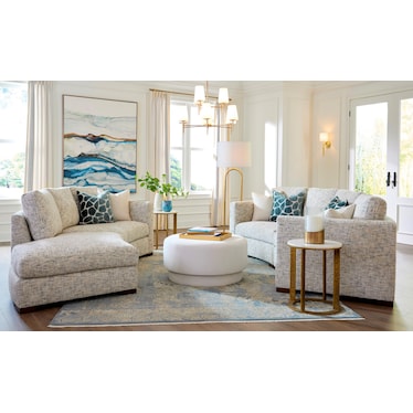 Davos 2-Pc. Conversation Sofa