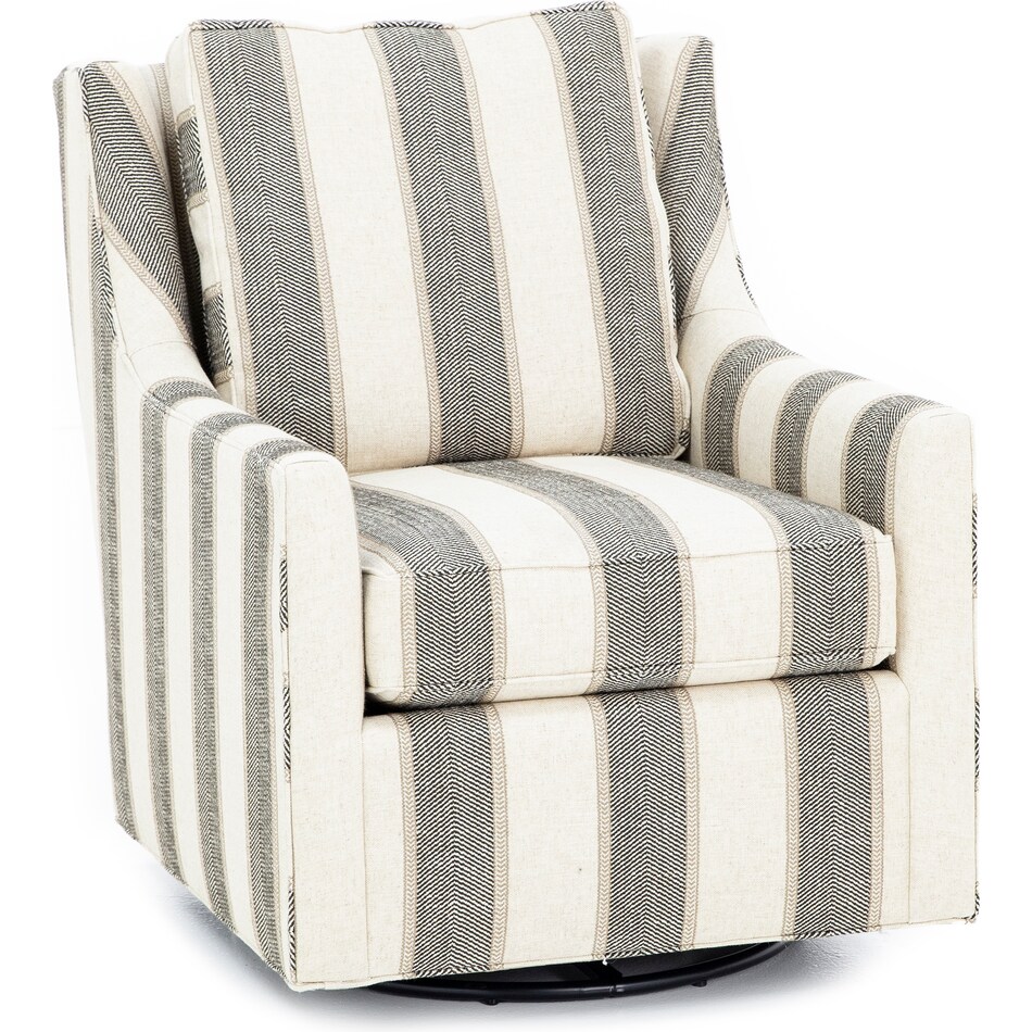 hickory heritage  stripes swivel chair   