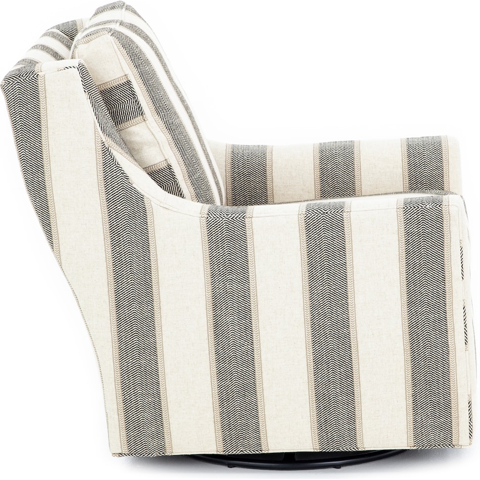 hickory heritage  stripes swivel chair   