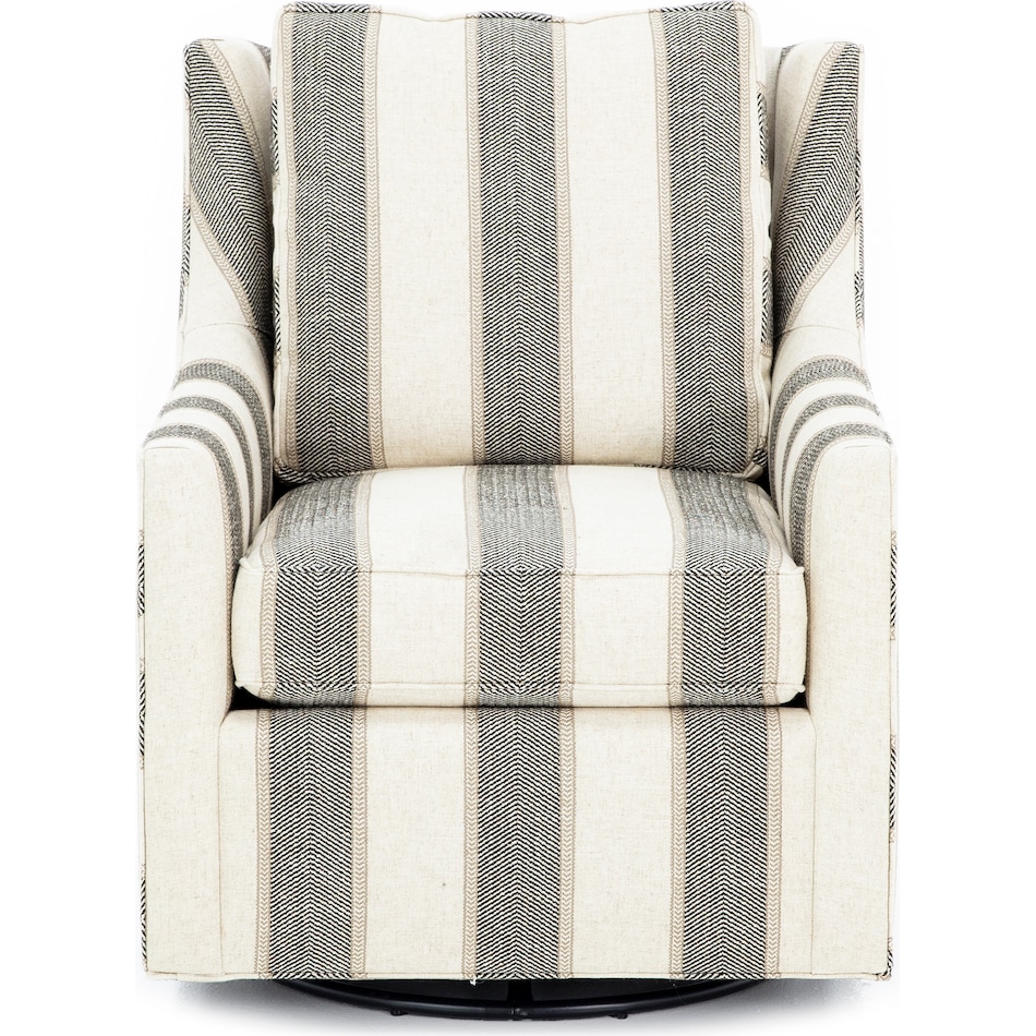 hickory heritage  stripes swivel chair   