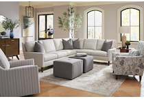 hickory heritage beige sta fab sectional pieces zpkg  
