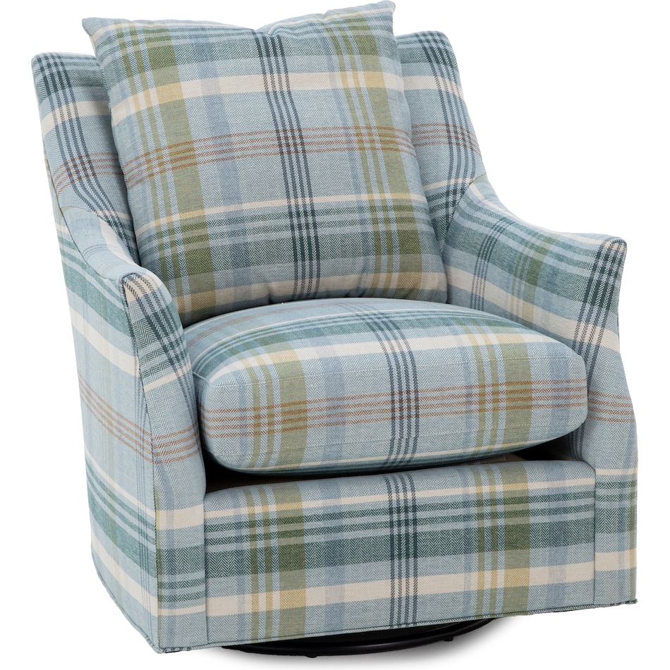hickory heritage blue swivel chair z  