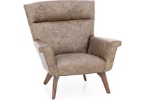 hickory heritage brown accent chair   