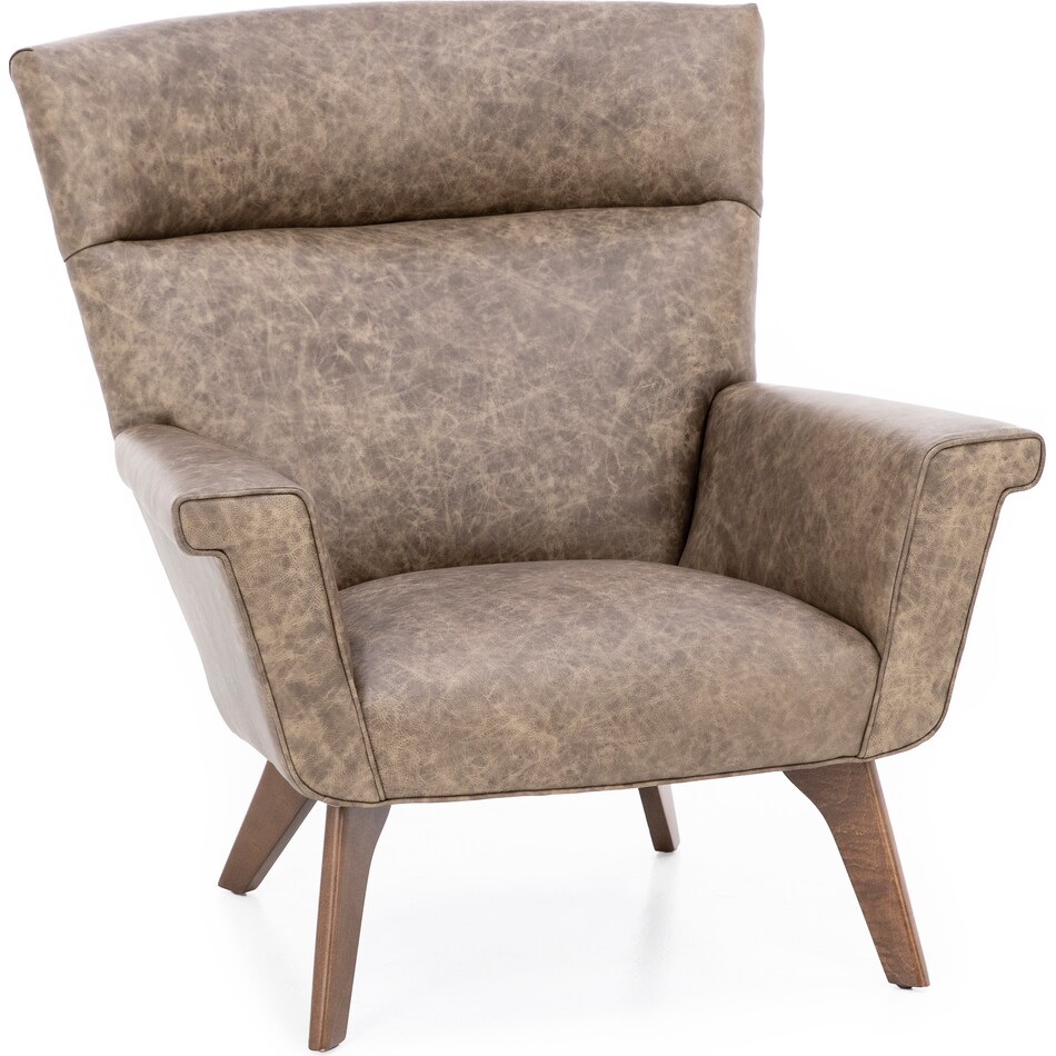 hickory heritage brown accent chair   