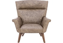 hickory heritage brown accent chair   