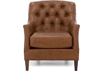 hickory heritage brown accent chair z  