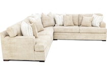 hickory heritage brown sta fab sectional pieces zpkg  