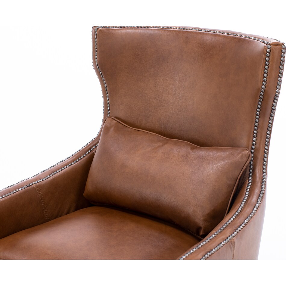 hickory heritage brown swivel chair   