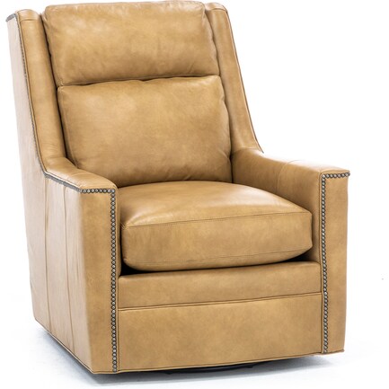 Regent Leather Swivel Chair