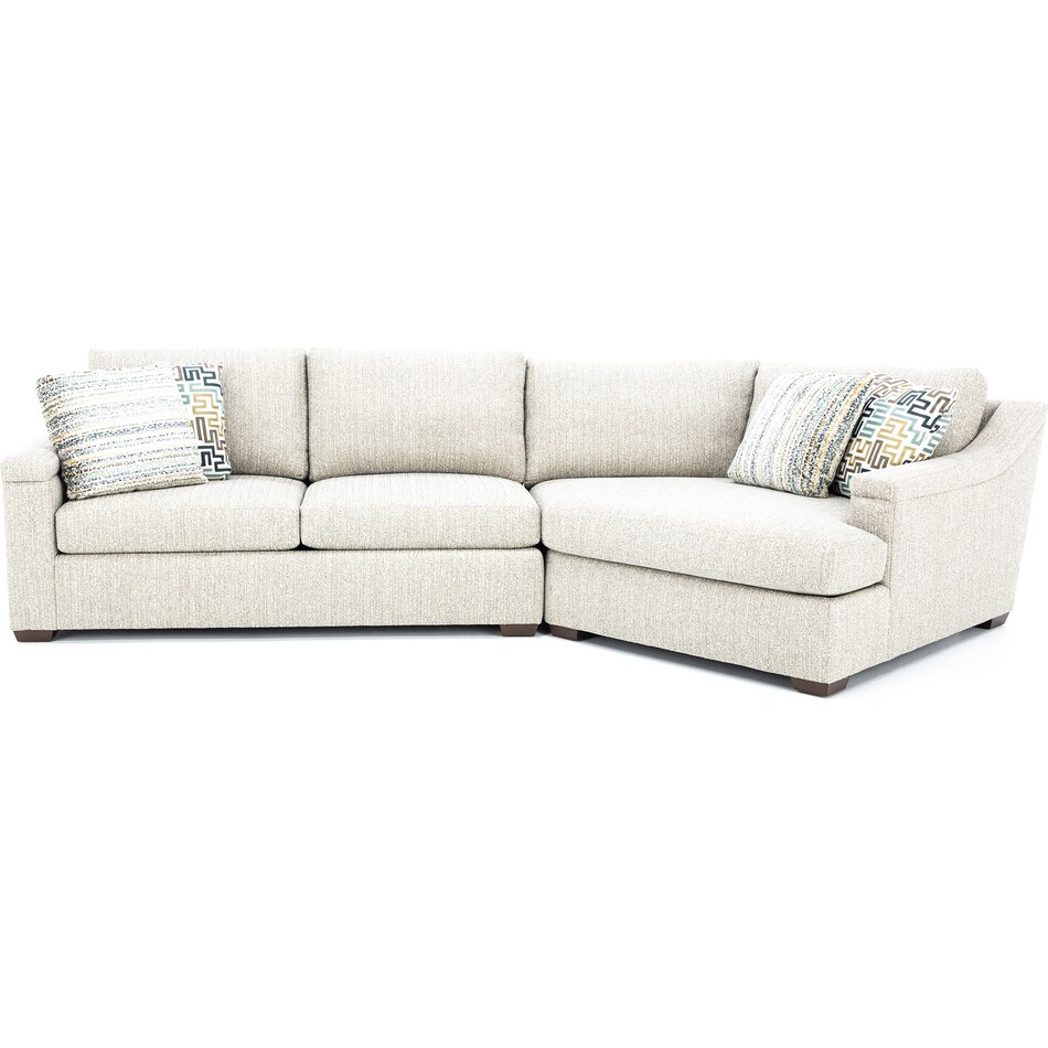 hickory heritage cream sta fab sectional pieces zpkg  