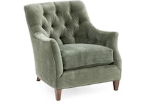 hickory heritage green accent chair z  