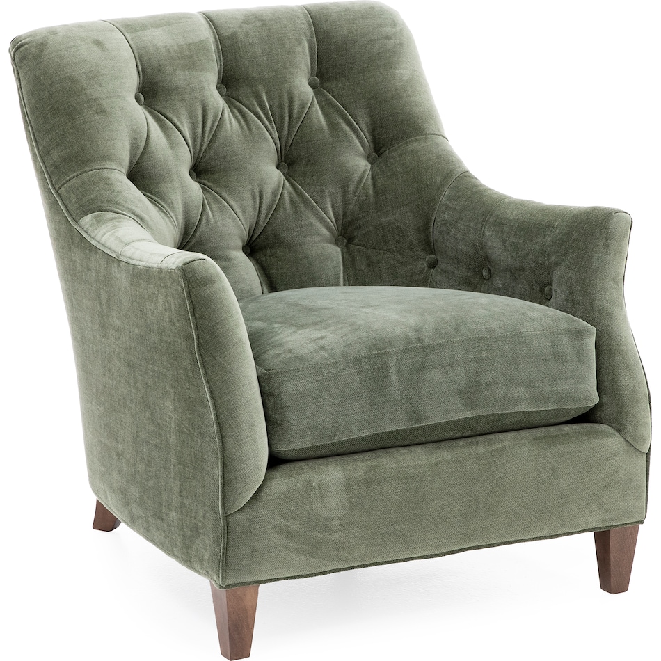 hickory heritage green accent chair z  