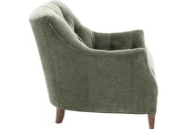 hickory heritage green accent chair z  