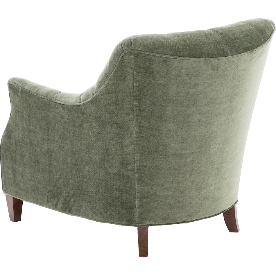 hickory heritage green accent chair z  